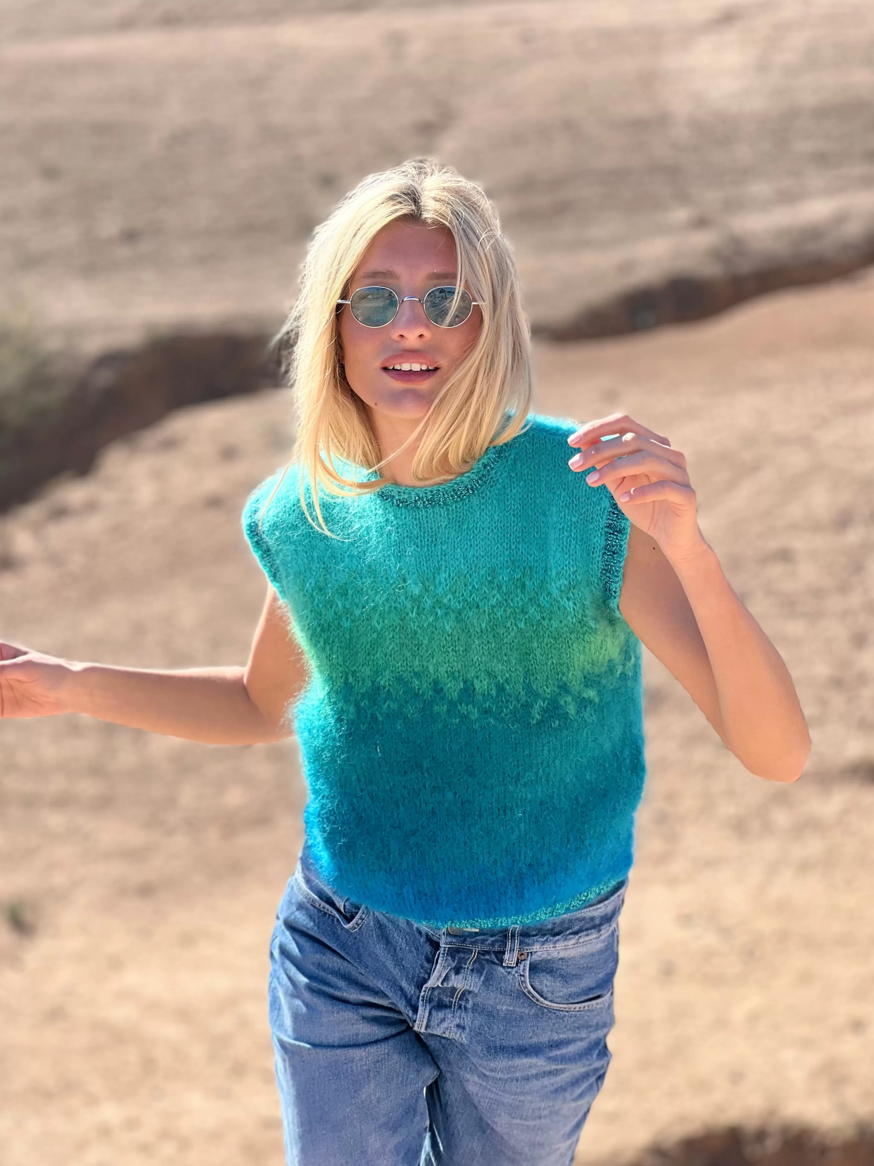 Flash Sale Rose Carmine TOP TIE&DYE 5 COLORS CANARD